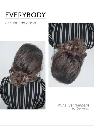 ミディアム ヘアアレンジ カラー 🩶ハイライトカラー 🩶ASH西葛西鈴木のヘアスタイル