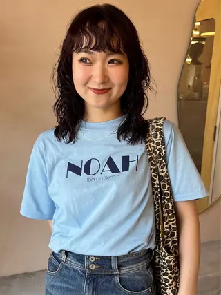 ミディアム パーマ iru所属・レイヤーカット/ ハイトーン/mikiのヘアスタイル