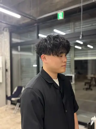 パーマ メンズ Moanin'所属・さが あゆかのヘアスタイル