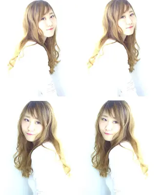 ミディアム セミロング ロング カラー パーマ 💎髪質改善💎 デザイナーshinのヘアスタイル