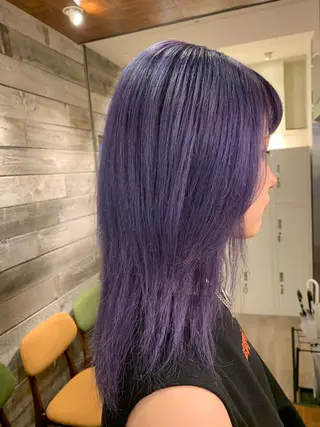 セミロング カラー ヘアアレンジ kei/透明感カラー /ベージュ/インナーのヘアスタイル