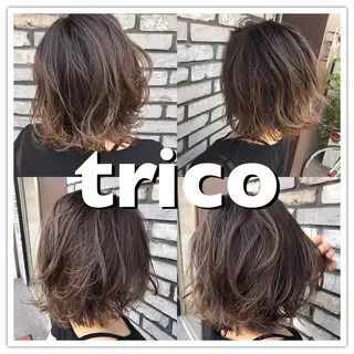 ミディアム カラー 似合わせ/ブリーチ カラー.岡田友仁のヘアスタイル