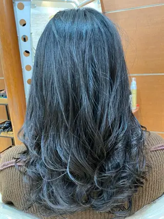 ロング コテ巻き風パーマ/ 髪質改善/河島恭平のヘアスタイル