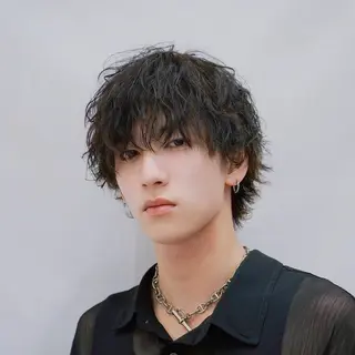 ショート パーマ メンズ 🐺ウルフ特化🐺 毛流れパーマ/Ryoのヘアスタイル