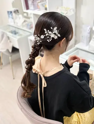 セミロング ヘアセットサロン /上坪愛美のヘアスタイル