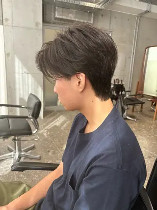 メンズ ショートボブ／川崎 子安健太のヘアスタイル