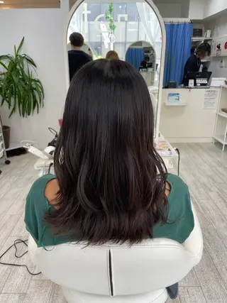 セミロング 町田 あみのヘアスタイル