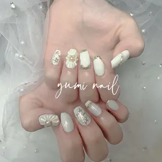 ネイル shineジェル& チップ長さだしのネイルデザイン