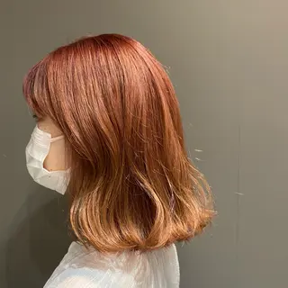 ミディアム カラー INORI /フェイスレイヤーのヘアスタイル