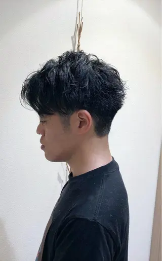 ミディアム パーマ メンズ 【メンズ縮毛矯正】 田中秀斗のヘアスタイル