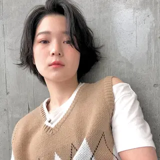 ショート カラー ヘアアレンジ tane.所属・【ダメージレス施術】 【透明感】北村 拓也のヘアスタイル