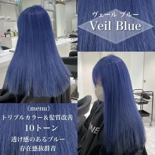 ロング カラー ［銀座］淡色 ラベンダー🫧大村のヘアスタイル