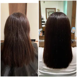 ロング 艶髪/シルク/縮毛 テライケイショウのヘアスタイル