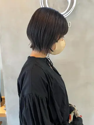 ミディアム ボブ&透明感カラー ♡TOMOEのヘアスタイル