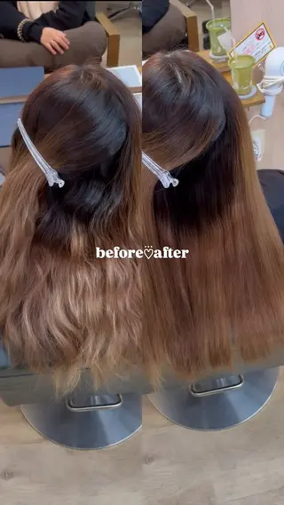 ロング MAHIRU🤍 艶髪・ストレート🫧のヘアスタイル