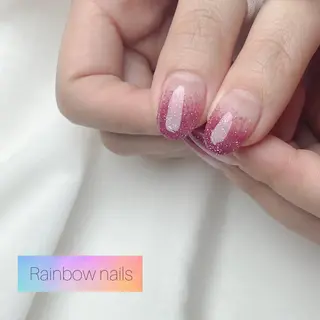 ネイル Rainbow nailsくろちゃんのネイルデザイン