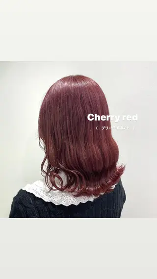 ミディアム カラー パーマ ヘアアレンジ メンズ キッズ ネイル マツエク・マツパ 透明感カラー・レイヤ ー🎀amika🎀のヘアスタイル