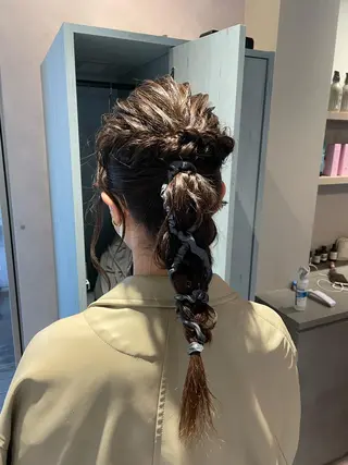 ロング 韓国風/オシャレ /縮毛矯正/滝口琴未のヘアスタイル