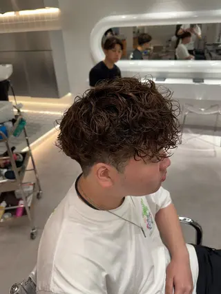 パーマ メンズ ブリーチ/パーマ特化 片平和寿のヘアスタイル