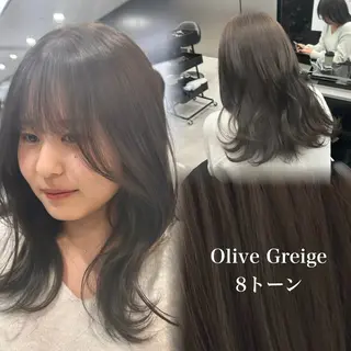 セミロング カラー HARUKI MINATO Japan SENDAI所属・🌈【透明感・韓国 ヘア】がっきー🌈のヘアスタイル