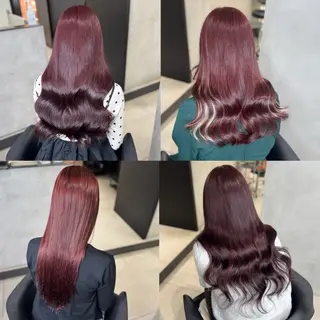 カラー 大阪 梅田/ ハイトーン/エクステのヘアスタイル