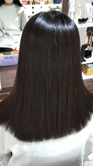 セミロング もり はなののヘアスタイル