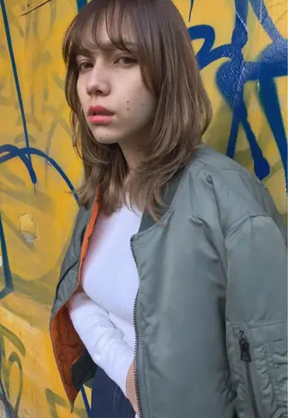 ミディアム HOODS hair salon所属・透明感カラー🌿ボブ ✨飛田　ケイのヘアスタイル