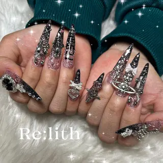 ロング Re:lith所属・猫夢 にゃむのネイルデザイン