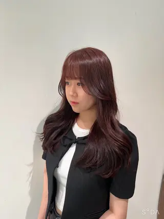 ロング カラー 🩷渋谷/韓国レイヤ ー/艶髪/Sayaのヘアスタイル