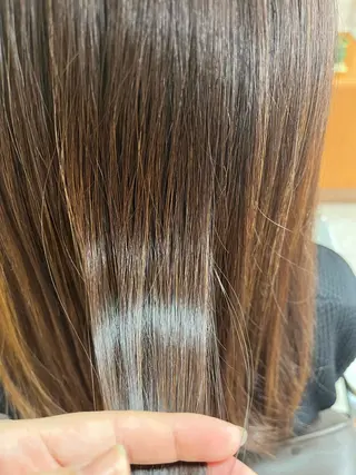 セミロング 熊谷 はつなのヘアスタイル
