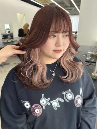 ミディアム 八代 珠羽のヘアスタイル