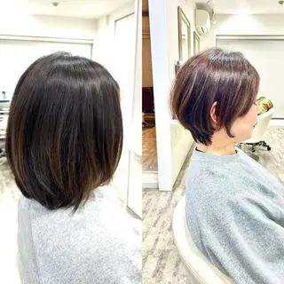 ショート カラー Realme  京都四条烏丸ドゥエby  yk所属・脱・パサつき髪/小塚 美容室難民の方はぜひのヘアスタイル