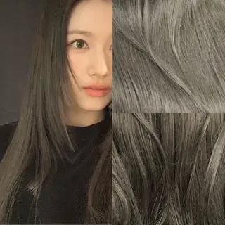 ロング カラー 💖大人韓国ヘア💖 韓国艶カラー【銀座】のヘアスタイル