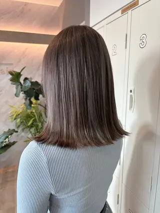 セミロング カラー 暖色カラー／ ヘアセット🌛櫻井舞のヘアスタイル