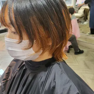 ショート カラー ヘアアレンジ ナカシマ  アユミのヘアスタイル