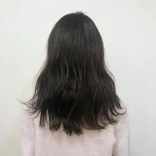 ロング カラー 酸性縮毛矯正🧴韓国 レイヤー/髪質改善のヘアスタイル