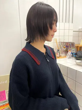 ショート カラー 細川 夕利亜のヘアスタイル