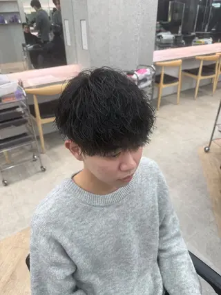 パーマ メンズ 深谷 侑亮のヘアスタイル