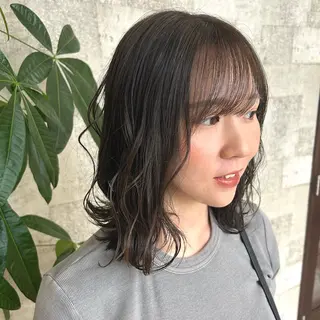 ミディアム カラー 🍒中川葵久美🍒 メンズ/パーマのヘアスタイル