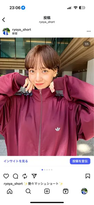 ショート 骨格診断で絶対可愛い ✨丸みショート✨凌弥のヘアスタイル