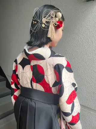 ショート ヘアアレンジ カラーパティシエ facce🌼ikoのヘアスタイル