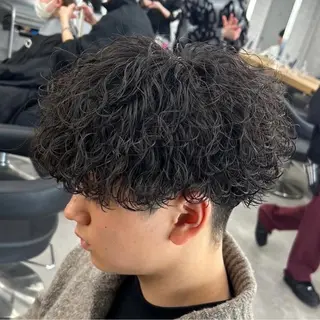 ショート パーマ メンズ 🖤Ayumi🖤 メンズ特化❤️‍🔥のヘアスタイル