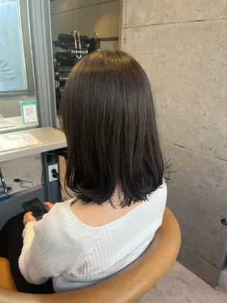 ミディアム うしだ かおるのヘアスタイル