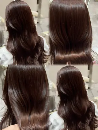 ロング 顔周りカット/ 透明感カラー/ユナのヘアスタイル