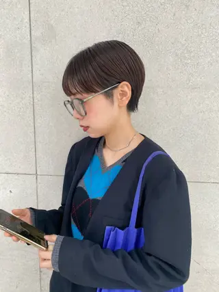 ショート カラー IVORY.所属・🟩白髪ぼかし/ボブ /ショートヘア/大司のヘアスタイル