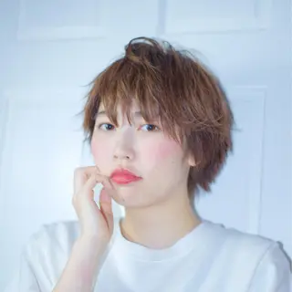 ショート カラー 脱白髪染め特化GBG 自由が丘所属・【白髪ぼかし 専門GBG】自由が丘のヘアスタイル