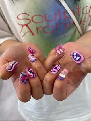 ネイル hair&nail ☯️アイリ☯️のネイルデザイン