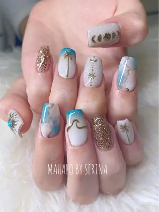 ショート ネイル SUNNY BAE. SERINAのネイルデザイン