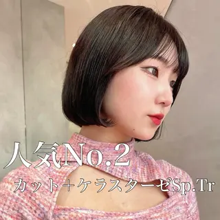 ショート Misaki /ボブ/縮毛矯正のヘアスタイル