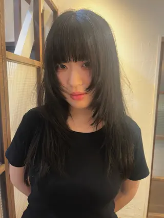 ロング 南 瑠奈のヘアスタイル